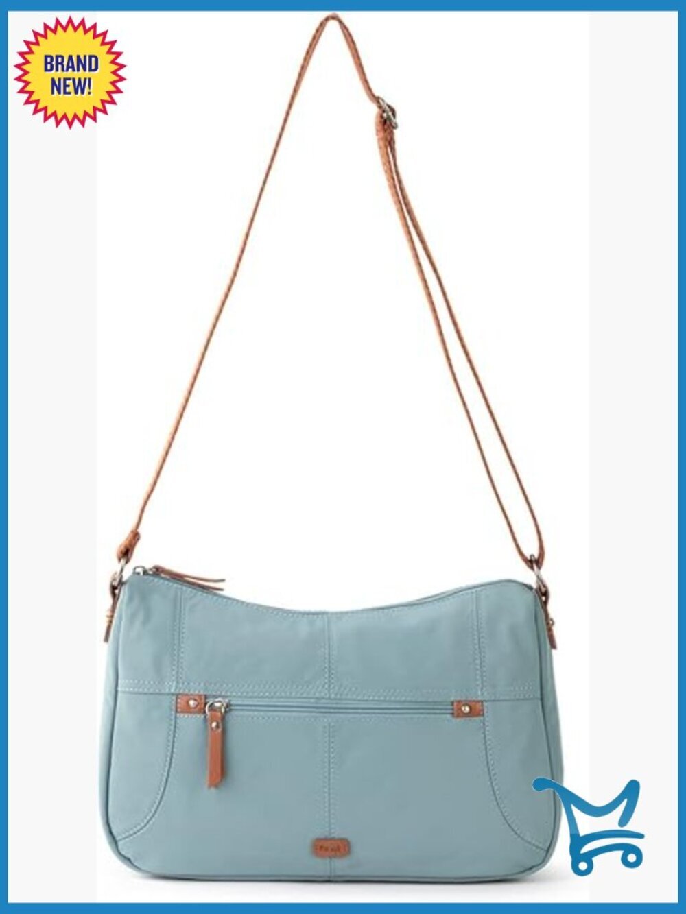 Large Hobo Handbag with Multiple Pockets, Adjustable Strap, Recycled Materials